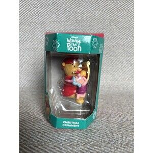 Disney Winnie The Pooh And Piglet Dear Santa Letter Christmas Holiday Ornament